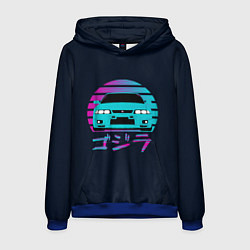 Толстовка-худи мужская Skyline R33, цвет: 3D-синий