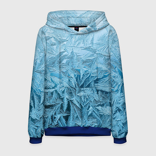 Мужская толстовка Иней / 3D-Синий – фото 1