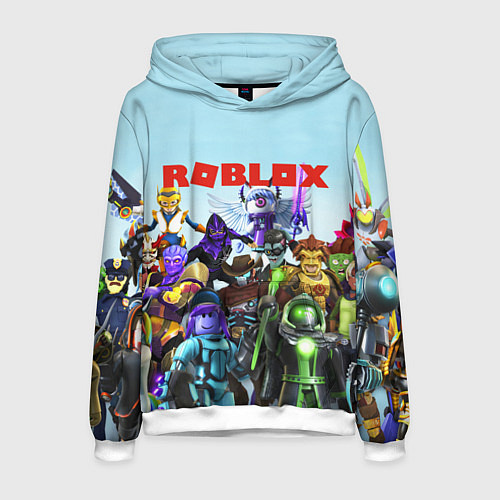 Мужская толстовка ROBLOX / 3D-Белый – фото 1