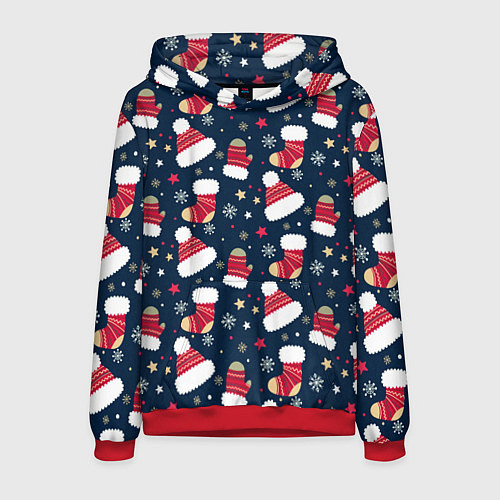 Мужская толстовка Новый год 2021 / 3D-Красный – фото 1