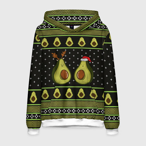 Мужская толстовка Avo christmas / 3D-Белый – фото 1