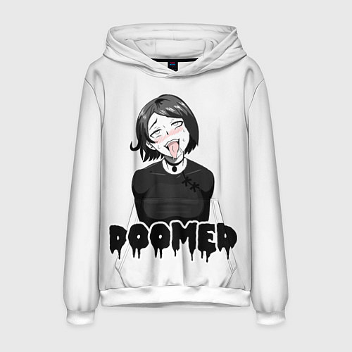 Мужская толстовка Doomer girl / 3D-Белый – фото 1