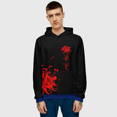 Мужская толстовка Tokyo Ghoul / 3D-Синий – фото 3