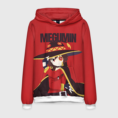 Мужская толстовка Megumin / 3D-Белый – фото 1