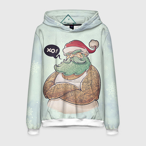 Мужская толстовка Хо! / 3D-Белый – фото 1