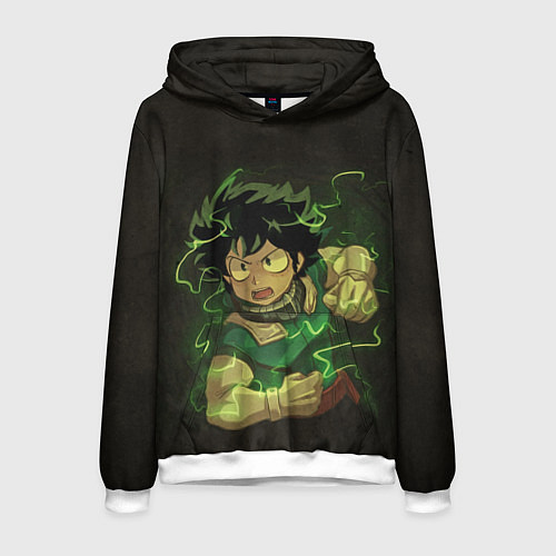 Мужская толстовка Идзуку Мидория / 3D-Белый – фото 1