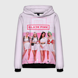 Толстовка-худи мужская BLACKPINK, цвет: 3D-черный
