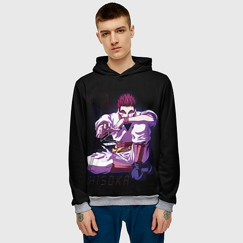 Мужская толстовка Хисока / 3D-Меланж – фото 3