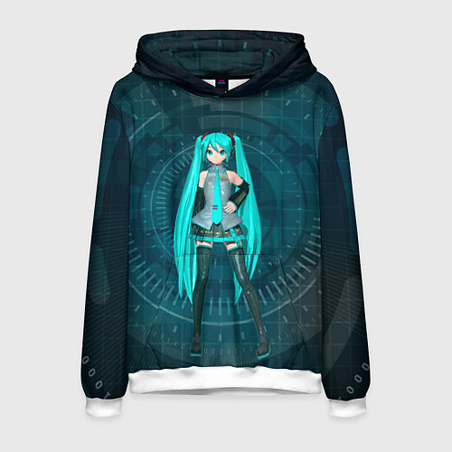 Мужская толстовка Мику Хацуне / 3D-Белый – фото 1