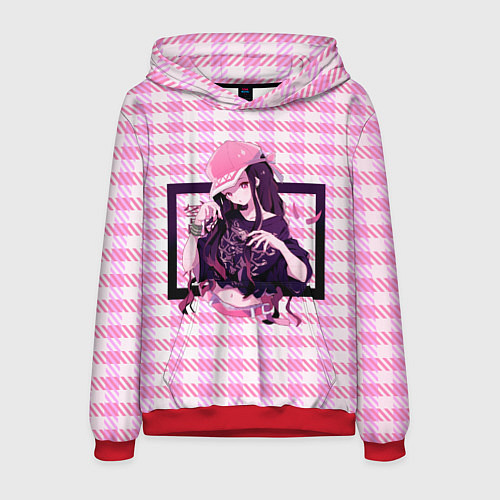 Мужская толстовка Незуко Камадо / 3D-Красный – фото 1