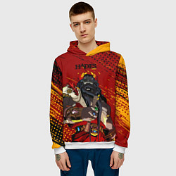 Толстовка-худи мужская Hades - Аид, цвет: 3D-белый — фото 2