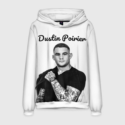 Мужская толстовка Dustin Poirier / 3D-Белый – фото 1