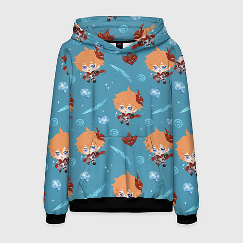 Мужская толстовка Чиби Чайльд / 3D-Черный – фото 1