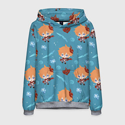 Толстовка-худи мужская Чиби Чайльд, цвет: 3D-меланж