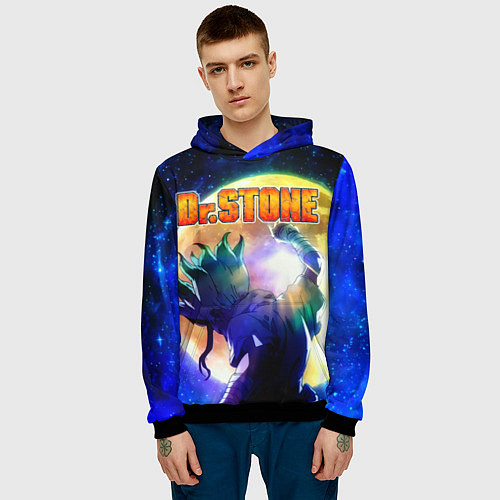 Мужская толстовка Доктор Стоун / 3D-Черный – фото 3