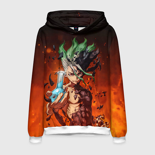 Мужская толстовка Доктор Стоун / 3D-Белый – фото 1