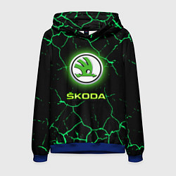 Толстовка-худи мужская SKODA, цвет: 3D-синий