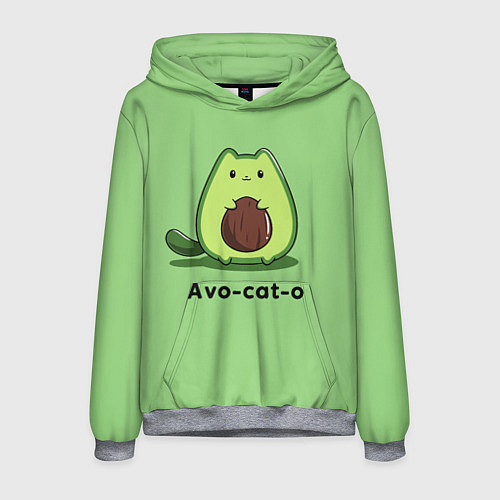 Мужская толстовка Avo - cat - o / 3D-Меланж – фото 1