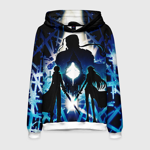 Мужская толстовка Sword Art Online Кирито Асуна / 3D-Белый – фото 1