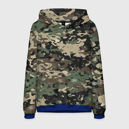 Мужская толстовка Камуфляж Land Rover / 3D-Синий – фото 1
