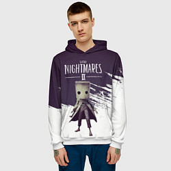 Толстовка-худи мужская Mono, цвет: 3D-белый — фото 2