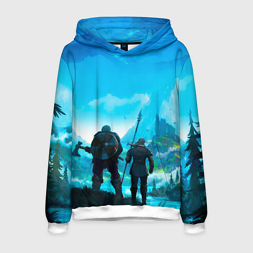 Мужская толстовка Вальгала / 3D-Белый – фото 1