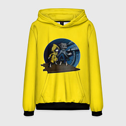 Толстовка-худи мужская Little nightmares 2 Yelow, цвет: 3D-черный
