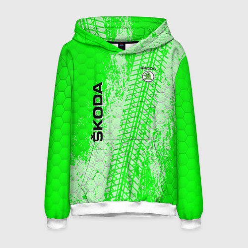 Мужская толстовка SKODA / 3D-Белый – фото 1