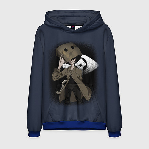 Мужская толстовка Little Nightmares 2 MONO / 3D-Синий – фото 1