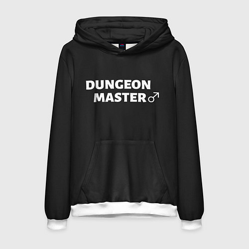 Мужская толстовка Dungeon Master / 3D-Белый – фото 1