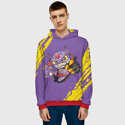 Толстовка-худи мужская Лион Dota 2, цвет: 3D-красный — фото 2