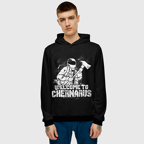 Мужская толстовка DayZ Chernarus / 3D-Черный – фото 3
