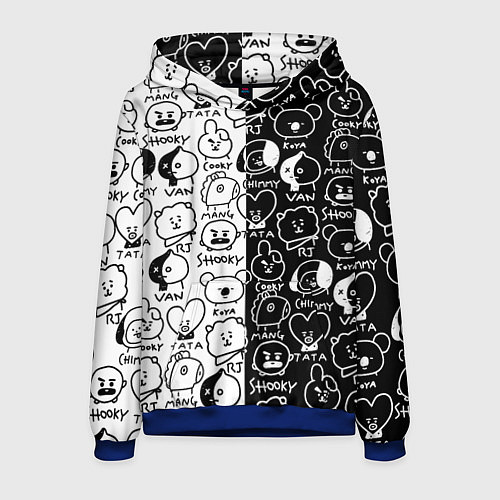 Мужская толстовка BTS BT21 / 3D-Синий – фото 1