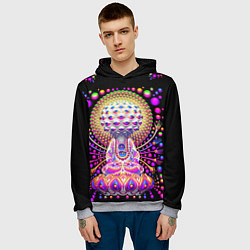 Толстовка-худи мужская Чакра, цвет: 3D-меланж — фото 2