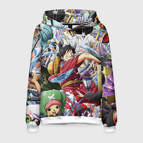 Мужская толстовка ONE PIECE ВАН ПИС / 3D-Белый – фото 1