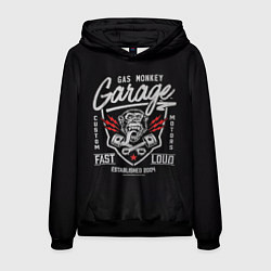 Толстовка-худи мужская Gas Monkey Garage, цвет: 3D-черный