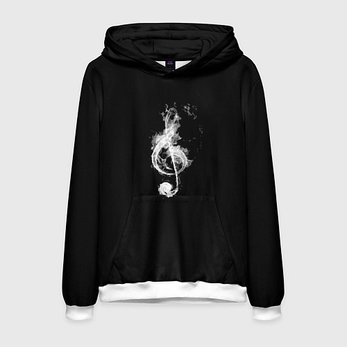 Мужская толстовка Ключ из дыма / 3D-Белый – фото 1