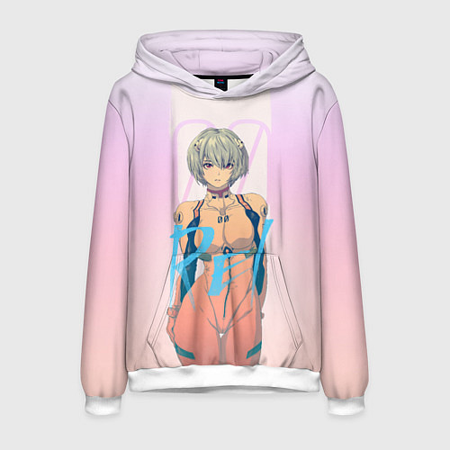 Мужская толстовка Rei Ayanami / 3D-Белый – фото 1