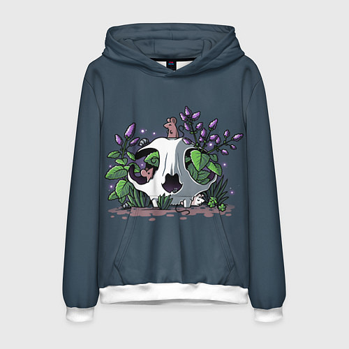 Мужская толстовка Мыши в черепе / 3D-Белый – фото 1