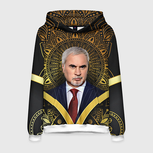 Мужская толстовка Валерий Меладзе золото мандала / 3D-Белый – фото 1