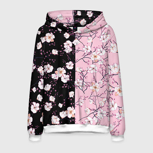 Мужская толстовка САКУРА SAKURA ВИШНЯ / 3D-Белый – фото 1
