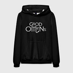Толстовка-худи мужская GOOD OMENS БЛАГИЕ ЗНАМЕНИЯ КРЫЛЬЯ, цвет: 3D-черный