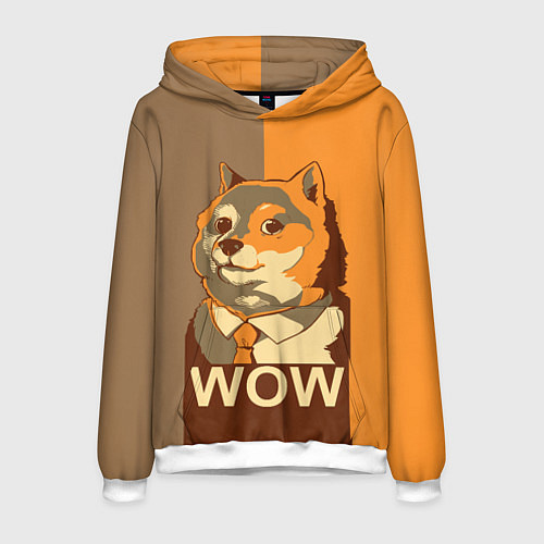 Мужская толстовка Doge Wow / 3D-Белый – фото 1