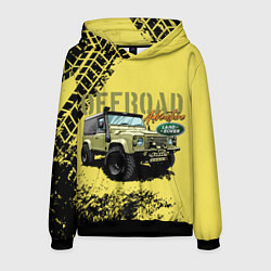 Толстовка-худи мужская LAND ROVER, цвет: 3D-черный