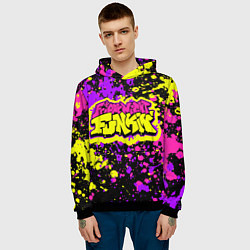 Толстовка-худи мужская Friday Night Funkin, цвет: 3D-черный — фото 2