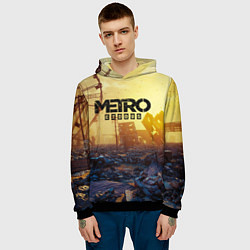 Толстовка-худи мужская Metro Exodus, цвет: 3D-черный — фото 2