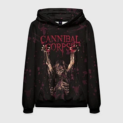 Толстовка-худи мужская Cannibal Corpse Skeleton, цвет: 3D-черный