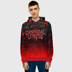 Толстовка-худи мужская CANNIBAL CORPSE, цвет: 3D-красный — фото 2