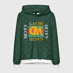 Толстовка-худи мужская GACHI GUCCI, цвет: 3D-белый