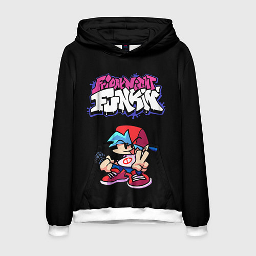 Мужская толстовка Friday Night Funkin / 3D-Белый – фото 1